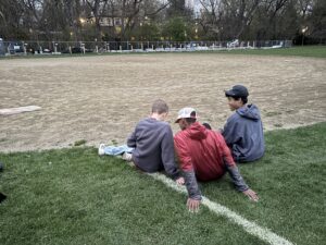 Boys learning english